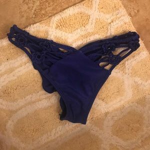 Swim - Luli Fama Blue Bikini Brazilian Bottom size medium Swim - Luli Fama Blue Bikini Brazilian Bottom size medium